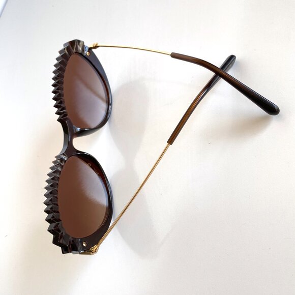 Dolce & Gabbana DG 6135 - 315913 Brown Cat Eye Sunglasses main image 4